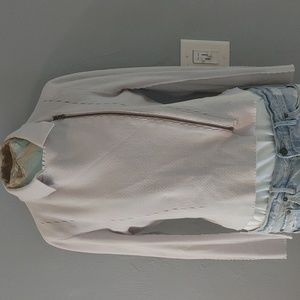 ISSEY MIYAKE Grey cropped zipper jacket 2